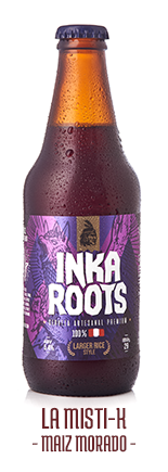 La Mistik maiz morado larger rice style cerveza peruana artesanal premium