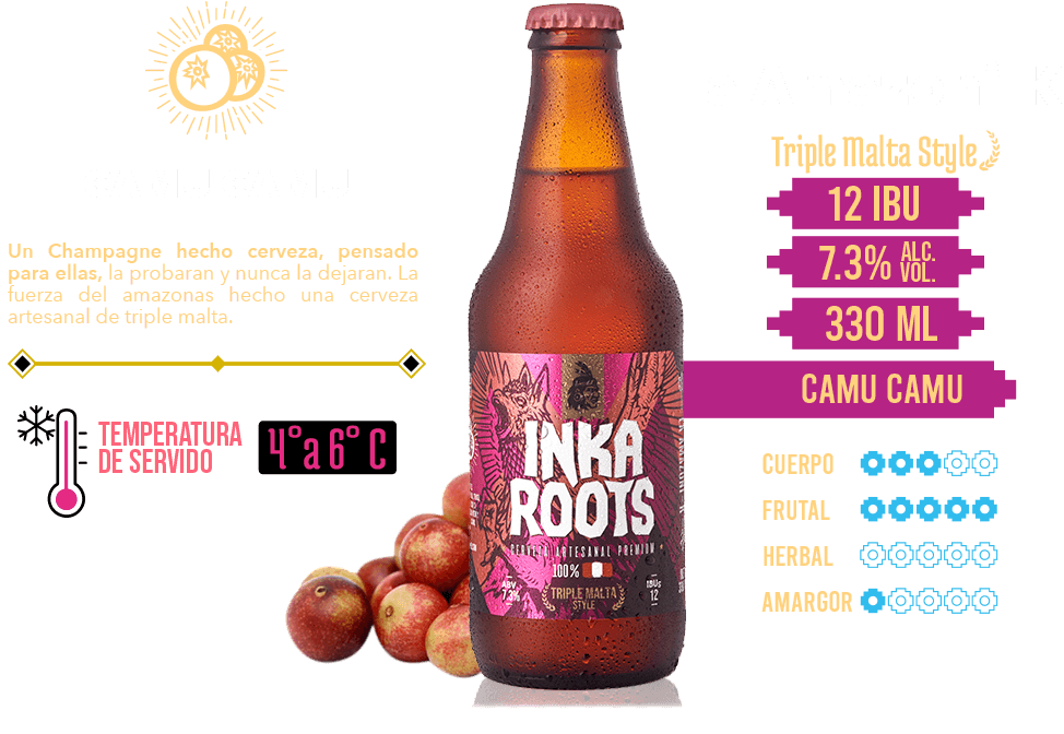 La amazoni-k camu camu triple malta style cerveza peruana artesanal premium