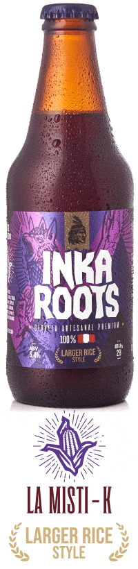 La Mistik maiz morado larger rice style cerveza peruana artesanal premium