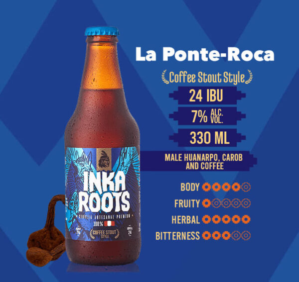 Rock bridge in Peru with the Inka Roots brand